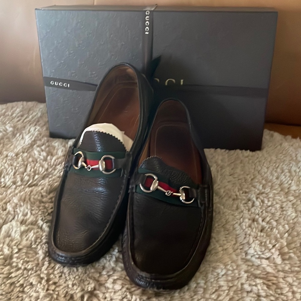 MENS GUCCI horsebit loafer 9.5